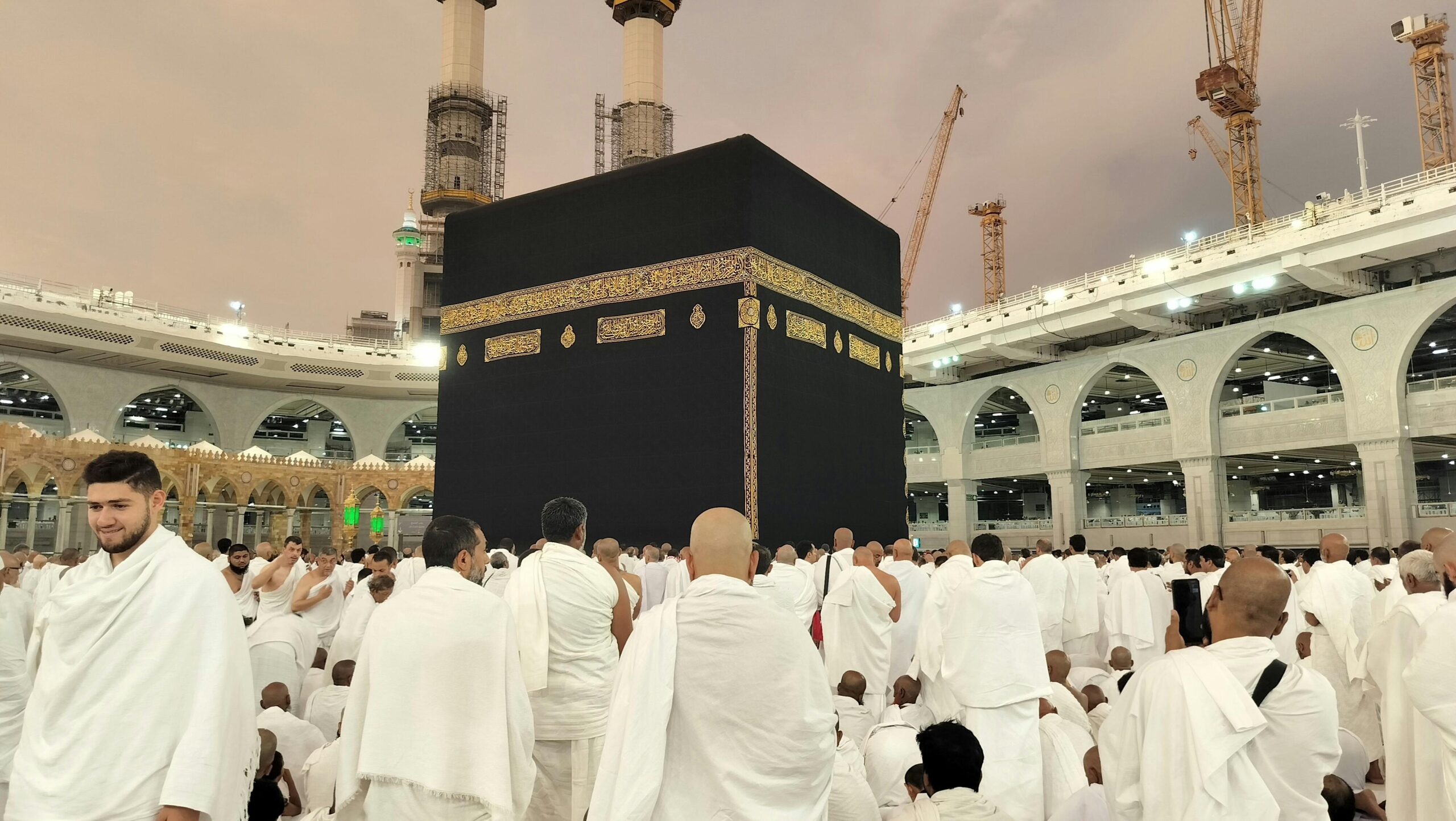 Men Gathered around Kaba in Mecca